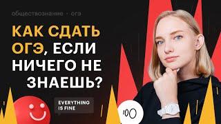 Как сдать ОГЭ по обществознанию, если ничего не знаешь?