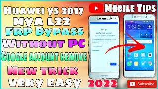 Huawei Mya l22 Frp bypass/ Huawei y5 2017 Google account remove/ without PC/ Mobile Tips