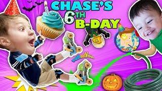 CHASE'S 6th BIRTHDAY! Learning 2 ROLLER SKATE on 1st day of FALL! Ouch! FUNnel Vision