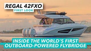 Inside the world's first outboard-powered flybridge | Regal 42FXO first look | Motor Boat & Yachting