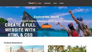 How To create a Website using HTML And CSS | Website Design With HTML And CSS