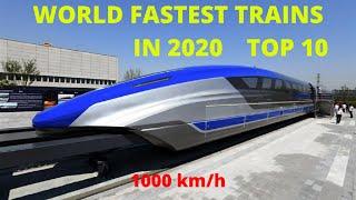 Top 10 Fastest Trains in the World in 2020 NEW!!