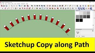 Sketchup copy along path