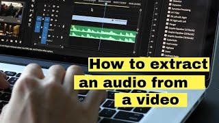 How to extract an audio from a video by movavi video editor 2020