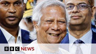 New leader Muhammad Yunus arrives in Bangladesh | BBC News