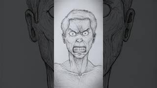 How to Draw Angry Face! #art #drawing #shortsfeed #artshorts #howto #shorts