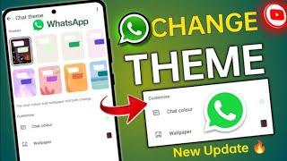 How to change theme in whatsapp | whatsapp theme change kaise kare | whatsapp new update 2025 