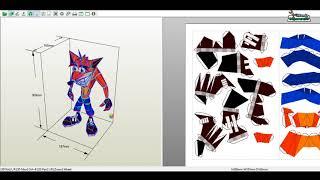 Crash Bandiccot papercraft