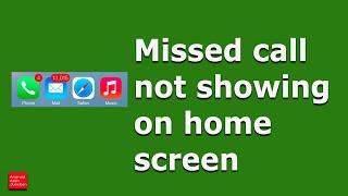 Missed call notification not showing on your android phone