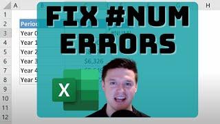 How to fix the #NUM error in Microsoft Excel