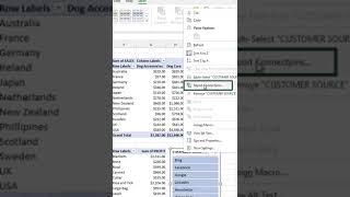 How to connect multiple pivot tables to a slicer