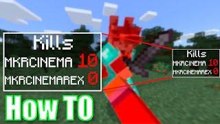 How To Easily Make A Kill Counter Scoreboard in MCPE! - Minecraft Bedrock! ( MOBILE,WIN10,CONSOLE )