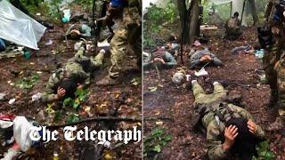 Moment Russian troops surrender to Ukrainian soldiers in Izyum