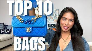 TOP 10 MOST USED BAGS OF 2024! THE BEST LUXURY HANDBAGS THIS YEAR: CHANEL, BULGARI, LV & SURPRISE #1