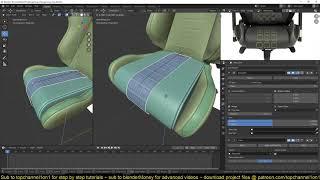 modeling a gaming chair in blender 2 82 part 6