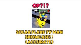 Solar TV Man Showcase in Toilet Tower Defense