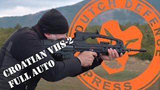 Shooting the Croatian HS Produkt VHS-2 Assault Rifle full-auto