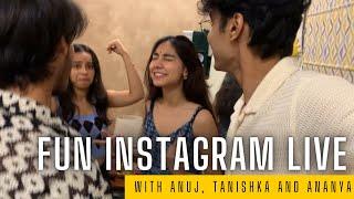 Chaotic Four Ki Instagram Live |Bharat @Anujrehanmusic @ananyasharmamusic_ @TanishkaBahl