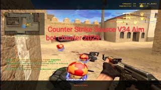 Counter Strike Source V34 online game  Aimbot cheater 2023