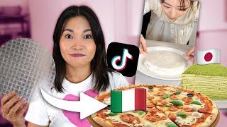 ich teste internationale REISPAPIER Tiktok Rezepte (Pizza?!)