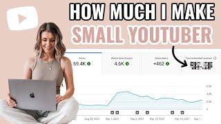 How Much MONEY I Make as a SMALL Youtuber | First Youtube Paycheck? How Much Do Small Channels Make?