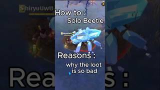 How to solo Crystal Beetle, Reasons why solo is bad this  patch #albiononline #shorts #solo