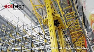 EBILTECH stacker crane racking system automatic warehouse storage