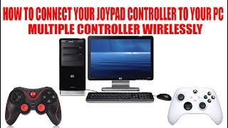 HOW TO CONNECT YOUR JOYPAD CONTROLLER GEN GAME S5 XBOX CONTROLLER WIRELESSLY VIA BLUETOOTH TO PC