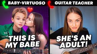 BABY-VIRTUOSO and his ADULT GIRLFRIEND - Shock Guitar Teachers