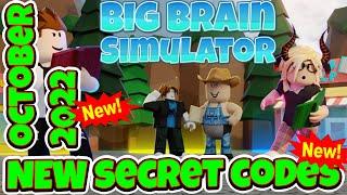 NEW CODES Big Brain Simulator, Roblox GAME, ALL SECRET CODES, ALL WORKING CODES