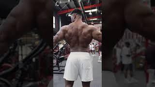 Muscle god Andrea Deiu front and back muscle flex