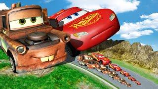 Big & Small: Tow Mater vs Lightning McQueen! - Which is the Best? | BeamNG.Drive