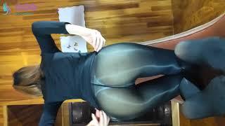 sexy dance hot dance Tight Pants Stockings Leather Leggings  ホットダンス 핫 댄스 美女热舞