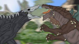 SKULL CRAWLER vs ZILLA JR | EPIC BATTLE!! | godzilla cartoon : PiKKY GODZILLA