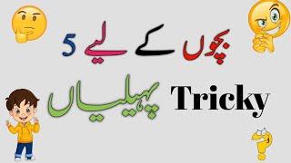 5 Amazing Tricky Riddles in urdu || Urdu paheliyan Jawab Ke Sath || Aql e Ins