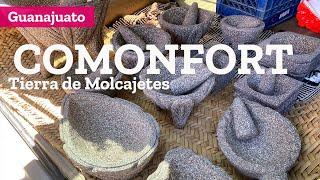 Comonfort Pueblo Mágico de Guanajuato, molcajetes, tortilla ceremonial y fábrica de Soria