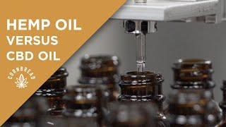 Hemp Oil vs CBD Oil: What's the Difference?