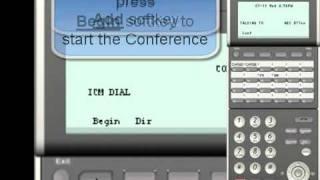 NEC SV8100 : How to do setup a conference call