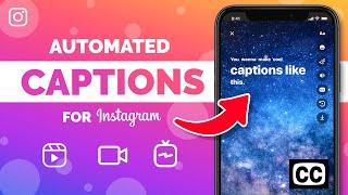 How to Subtitle Instagram Stories or Reels - Automatic Subtitles