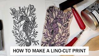 Lino-Cut Printmaking Process - Tips and Tricks - EHollingsheadArt