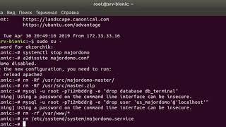 Шаг №11: Как удалить MajorDoMo из Ubuntu 18 04 Server