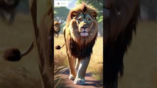 Lion Leova and mouse Poleova - The Majestic Journey #shorts