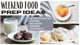 Weekend Food Prep ~ Cook with me ~ Food Ideas ~ Menu Plan ~ Easy Food Prep