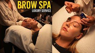 High End Brow Spa Massage & Shaping Service | Relaxing Tutorial