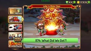 Let's Play Hero Wars 874: Gift From Winter Claus and Portal Anomaly