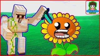 Майнкрафт напал на растение против зомби смотреть Minecraft Plants vs zombie От Фаника 1