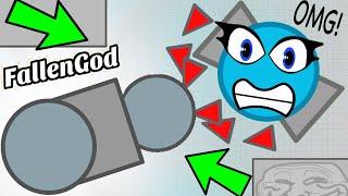 Diep.io NEW BEST Maze Trolling NOOB Overseer Diepio Funny Moments FT EvoWars