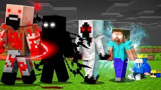 I Living SCARY ENTITIES Life For 24 Hours In Minecraft!