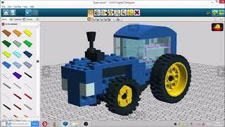 Строим  трактор в LEGO Digital Designer