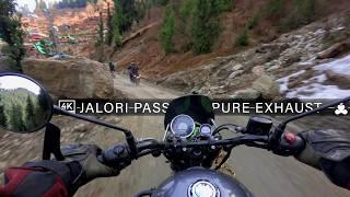 Jibhi Shoja Jalori Pass Uncut | RE Meteor 350 on Black Ice | Pure Exhaust Sound | Raw Onboard | ASMR